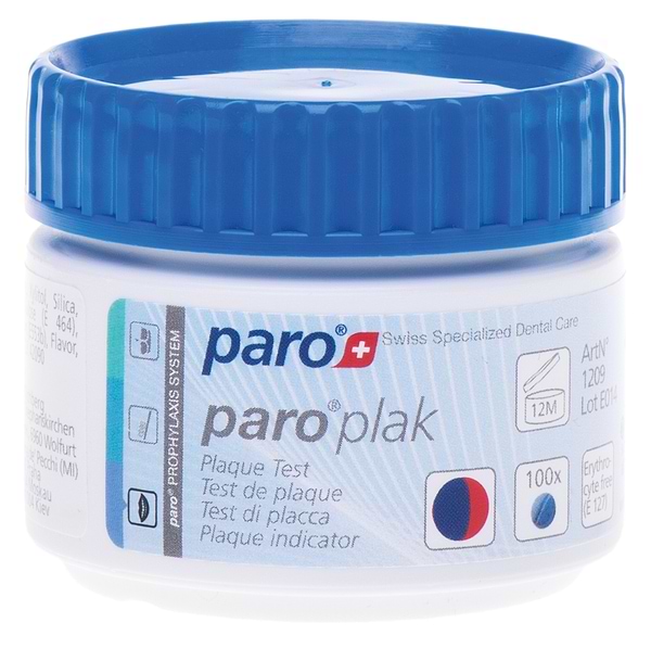 Фото - Індикатор зубного нальоту Paro Swiss Таблетки paro PLAK, 100 шт (7.1209)