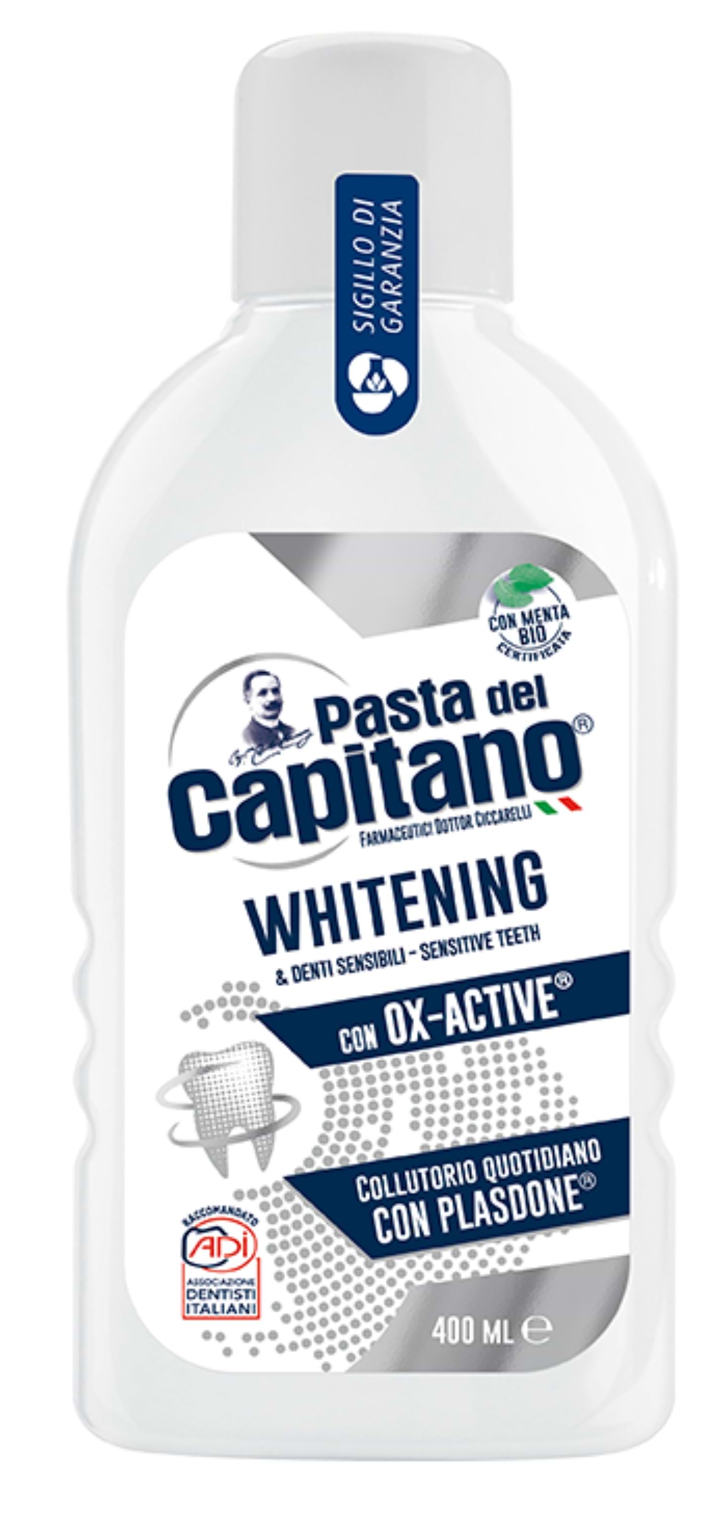 Ополіскувач для порожнини рота Pasta Del Capitano WHITENING для відбілювання зубів 400 мл (PMW400) - Фото 1