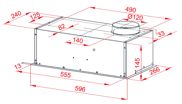 Фото - Вытяжка встраиваемая Perfelli BI 6011 A 550 I