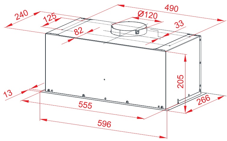 Фото - Вытяжка встраиваемая Perfelli BI 6511 A 1000 I