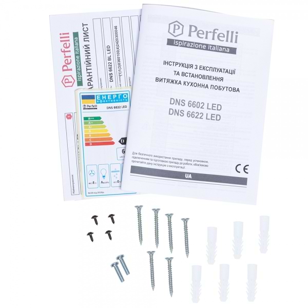 Фото - Вытяжка декоративная Perfelli DNS 6622 BL LED