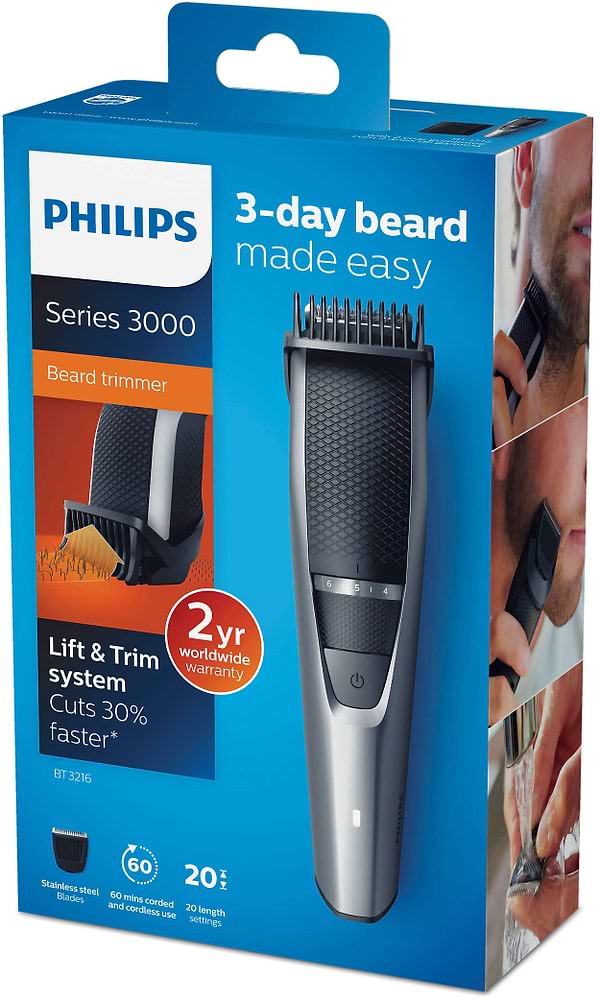 Фото - Триммер для усов и бороды Philips Series 3000 BT3216/14