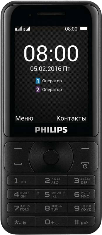 Фото - Мобільний телефон Philips Xenium E181 D/S Black