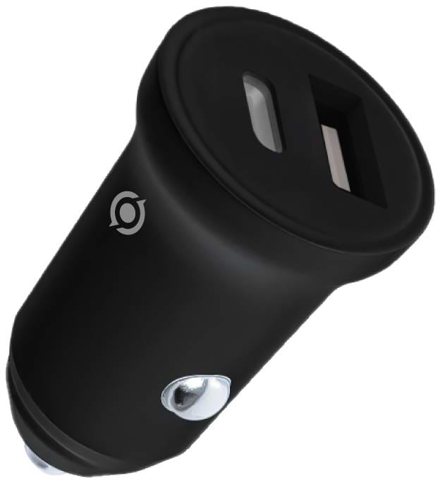 Автомобільний зарядний пристрій Piko 25W USB-A+USB-C QC+PD (CC-252) чорний (1283126620171) - Фото 1