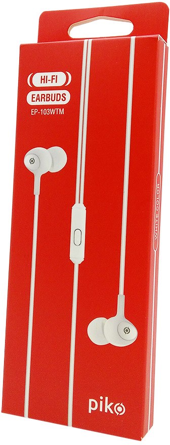 Фото - Навушники вкладиші дротові Piko EP-103WTM Type-C White (1283126590283)