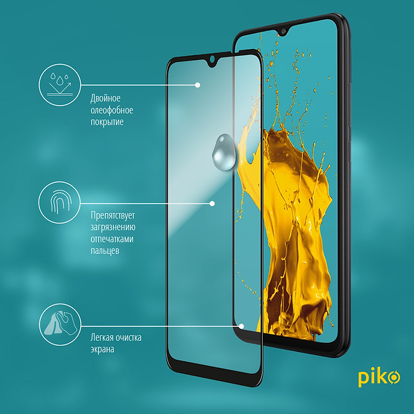 Фото - Защитное стекло для смартфона Piko 9H for Google Pixel 10a Black (1283126636264)