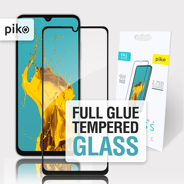 Фото - Защитное стекло для смартфона Piko 9H for Samsung Galaxy A07 Black (1283126623806)