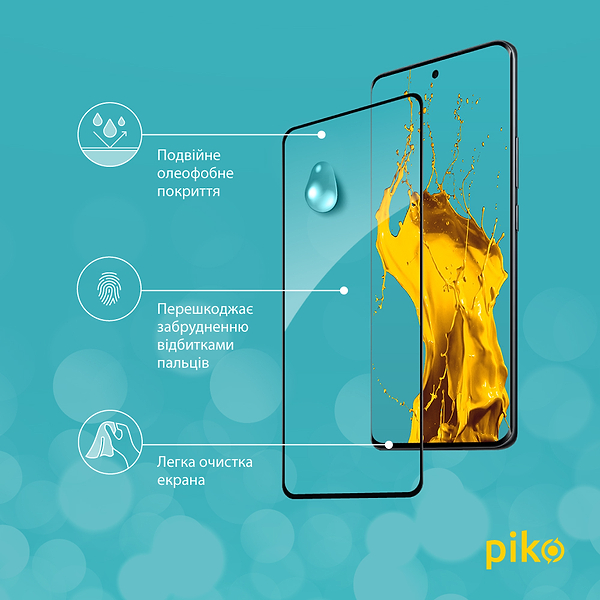 Фото - Защитное стекло для смартфона Piko 9H for Xiaomi Poco M8 Black (1283126634512)