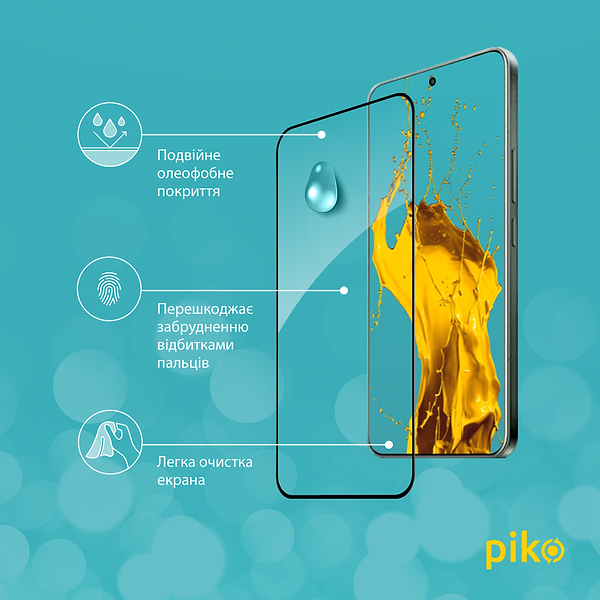 Фото - Защитное стекло для смартфона Piko 9H for Xiaomi Poco M8 Pro Black (1283126634567)