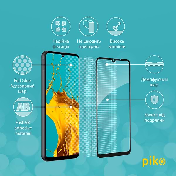 Фото - Защитное стекло для смартфона Piko 9H for ZTE Blade A56 Black (1283126635670)