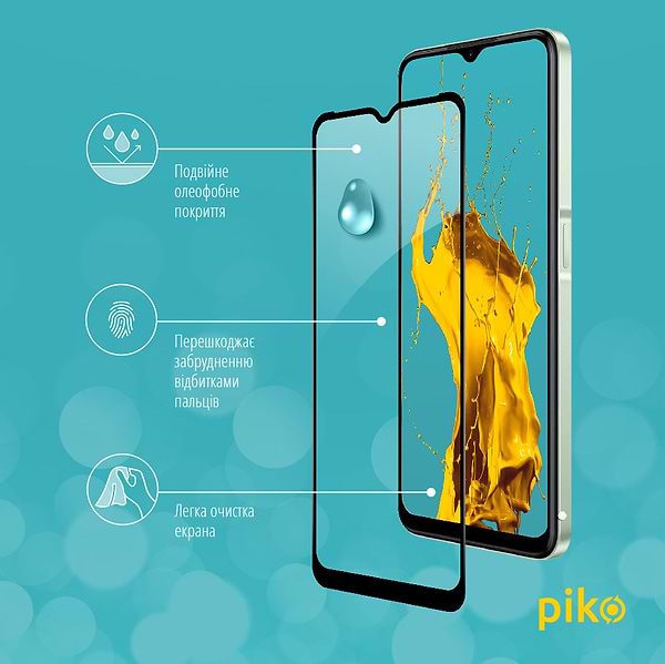 Фото - Захисне скло для смартфону Piko Full Glue for RealMe C35 (1283126531323)