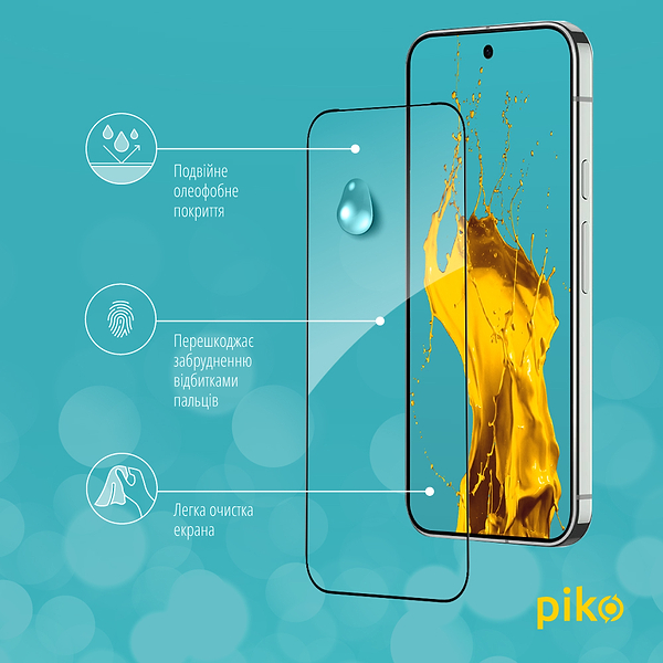 Фото - Защитное стекло для смартфона Piko 9H for Google Pixel 9 Pro / Pixel 9 Black (1283126620515)