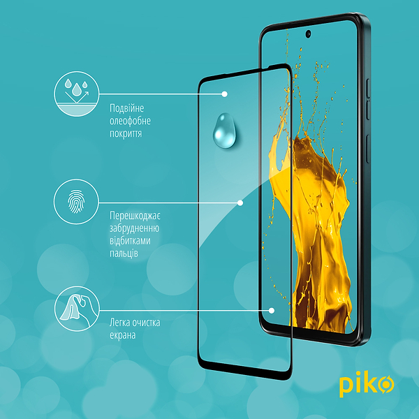 Фото - Защитное стекло для смартфона Piko 9H for Moto G15 / G05 / G15 Power / E15 / G17 / G17 Power Black (1283126620546)