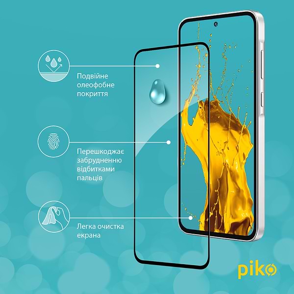 Фото - Защитное стекло для смартфона Piko Full Glue for Samsung A35 (1283126588815)