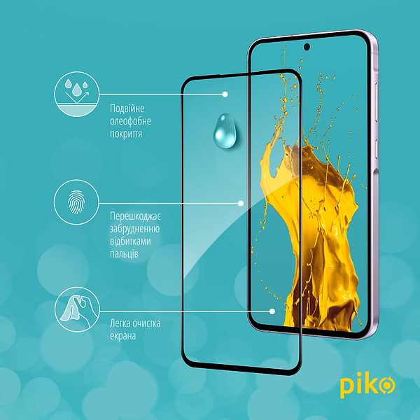 Фото - Захисне скло для смартфону Piko Full Glue for Samsung A36 Black (1283126608100)