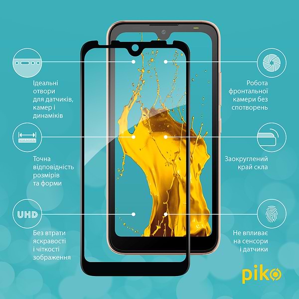 Фото - Защитное стекло для смартфона Piko Full Glue for Tecno Pop 5 Go (1283126573385)