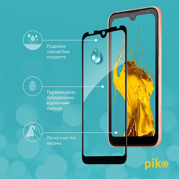 Фото - Защитное стекло для смартфона Piko Full Glue for Tecno Pop 5 Go (1283126573385)