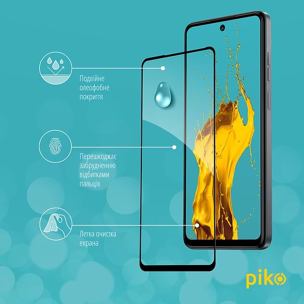 Фото - Захисне скло для смартфону Piko Full Glue for Tecno Spark 20 Pro Black (1283126592423)