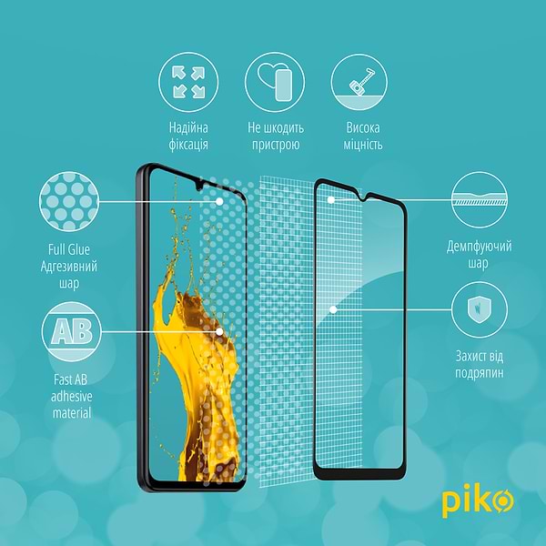 Фото - Защитное стекло для смартфона Piko Full Glue for Xiaomi Poco C50 Black (1283126589676)