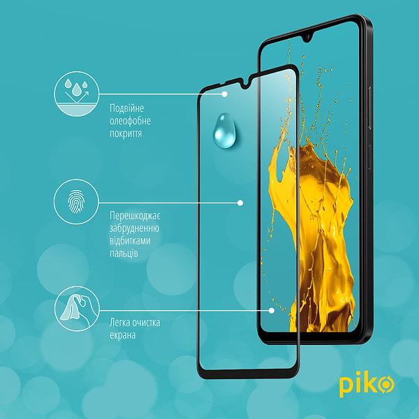 Фото - Защитное стекло для смартфона Piko 9H for Xiaomi Poco C75 Black (1283126607981)