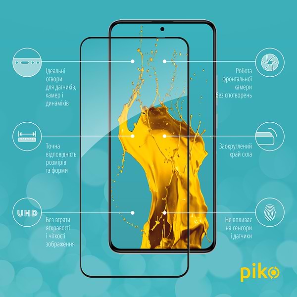 Фото - Захисне скло для смартфону Piko Full Glue for Xiaomi Poco F5 Pro (1283126589911)