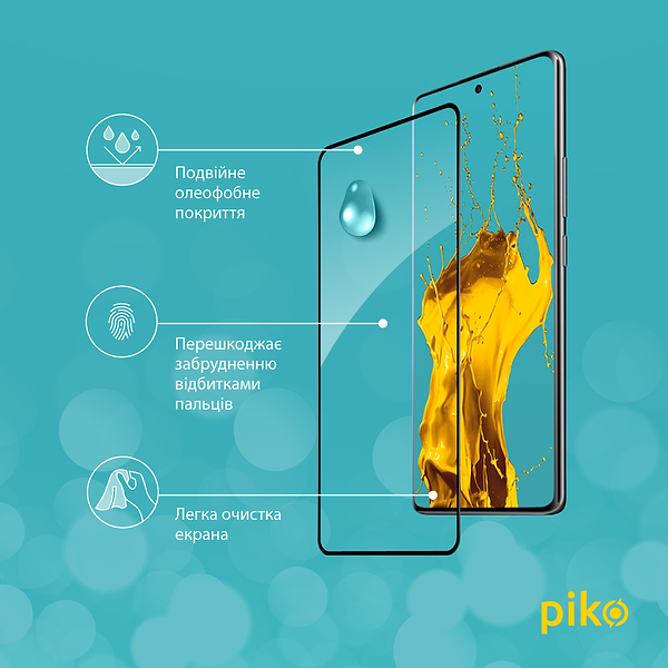 Фото - Защитное стекло для смартфона Piko 9H for Xiaomi Redmi Note 14 Pro 4G Black (1283126620928)