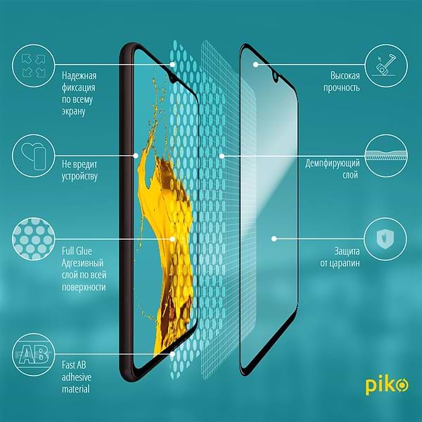 Фото - Захисне скло для смартфону Piko Samsung Galaxy A50 SM-A505 Black Full Glue, 0.3mm, 2.5D (1283126492198)