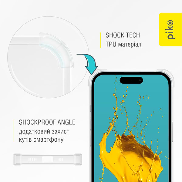 Фото - Чохол для смартфону Piko Shockproof for Apple iPhone 15 (1283126587504)