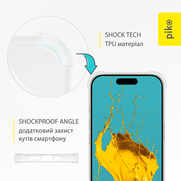 Фото - Чехол для смартфона Piko TPU Shockproof for Apple iPhone 16 Pro Light (1283126610097)