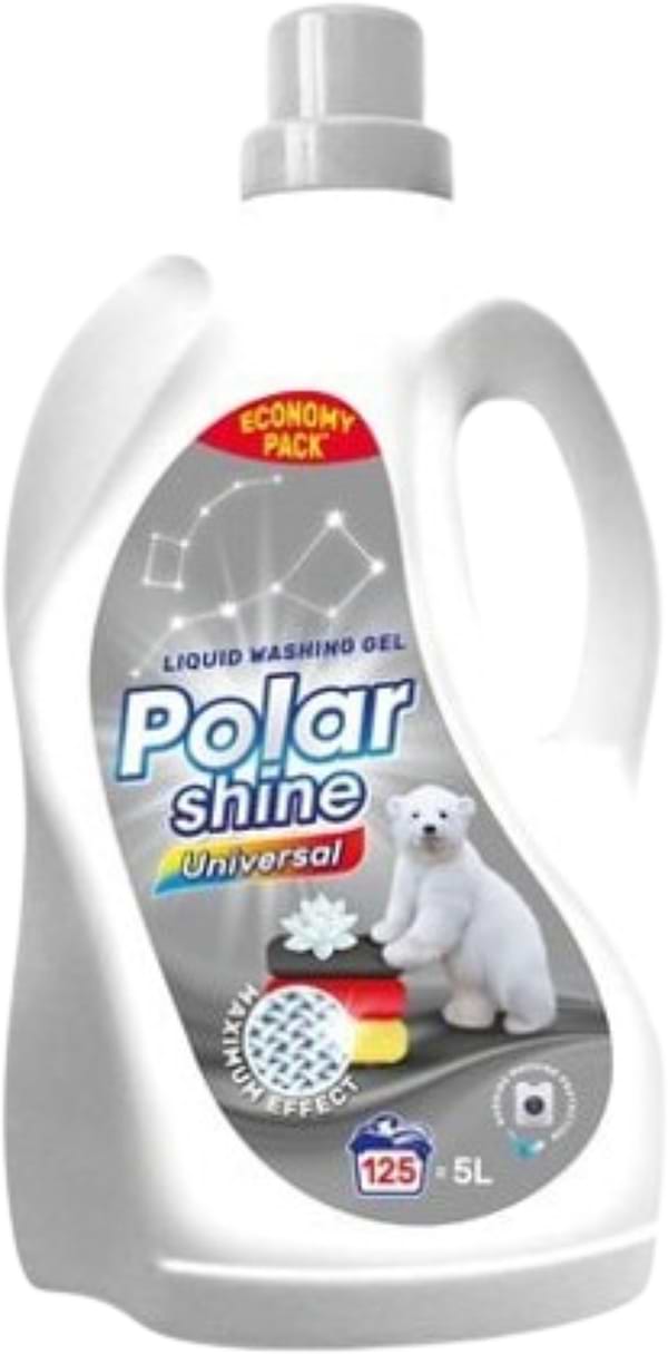Фото - Гель для стирки Polar Shine Universal для бел. и цвет. белья 5 л Фото - Гель для стирки Polar Shine Universal для бел. и цвет. белья 5 л
