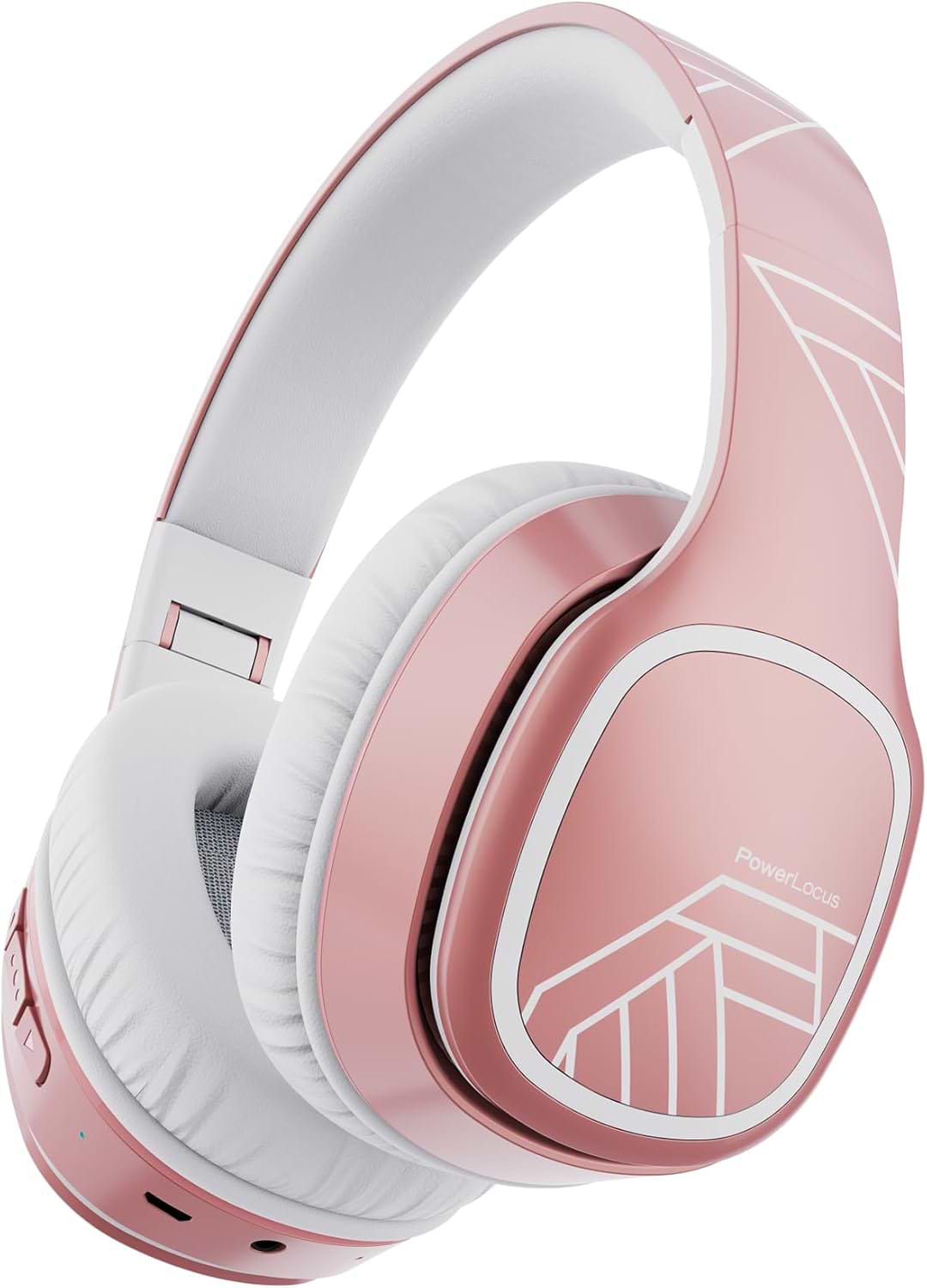 Наушники полноразмерные беспроводные PowerLocus P7 Rose Gold (pwl-p7-rosegold) - Фото 1