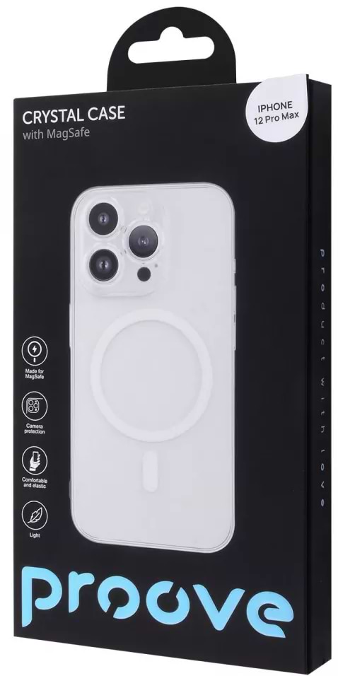 Фото - Чохол для смартфону  Crystal Case with Magnetic Ring iPhone 12 Pro Max Transparent (PCCCIP12PM01)