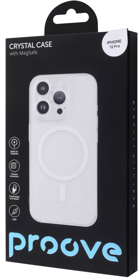 Фото - Чохол для смартфону  Crystal Case with Magnetic Ring iPhone 12 Pro Transparent