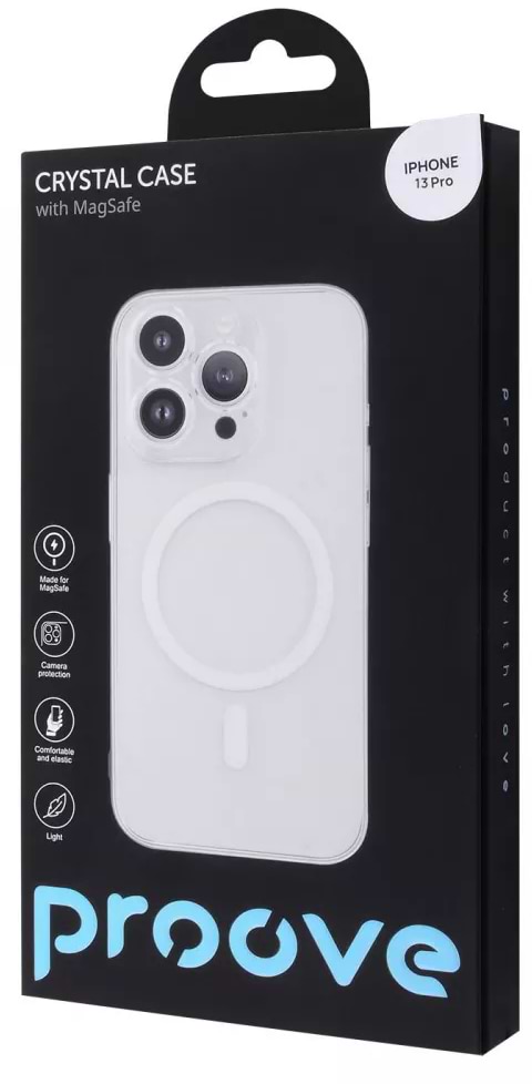 Фото - Чохол для смартфону Proove Crystal Case with Magnetic Ring iPhone 13 Pro Transparent (PCCCIP3P001)