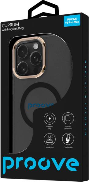 Фото - Чохол для смартфону Proove Cuprum Case with Magnetic Ring iPhone 16 Pro Max Black (PCCMIP16PM02)
