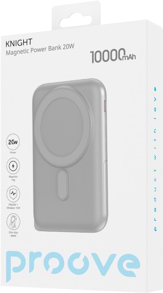 Фото - Батарея мобильная Proove Knight 20W 10000mAh dark gray (PBGI20012205)
