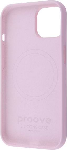 Фото - Чохол для смартфону  Silicone Case with Magnetic Ring iPhone 15 Light Pink (PCSMIP150024)