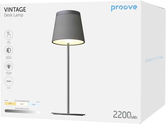 Фото - Настільна лампа Proove Vintage Black (NLPV05012001)