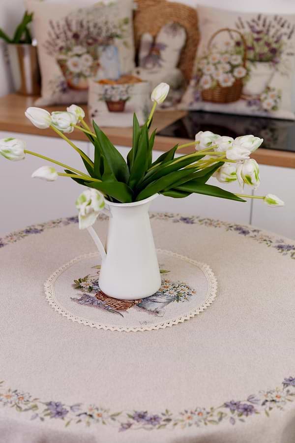 Фото - Скатерть круглая Прованс гобеленовая Provence D180 см (041701)