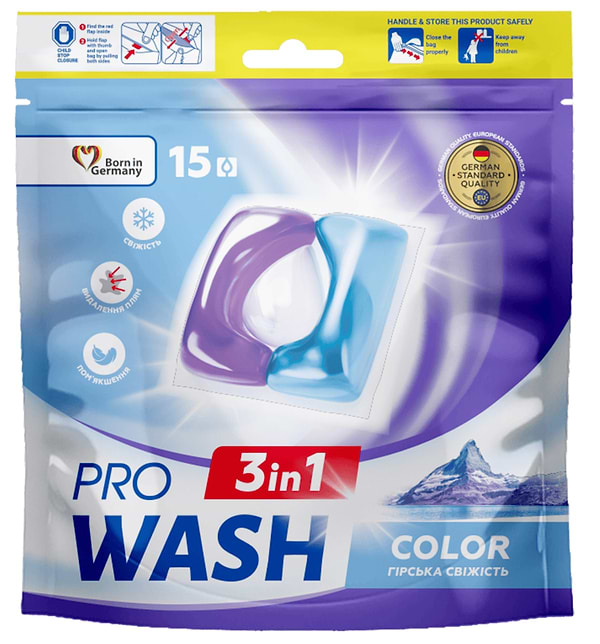 Фото - Капсули для прання ProWash Гірська свіжість 15 шт