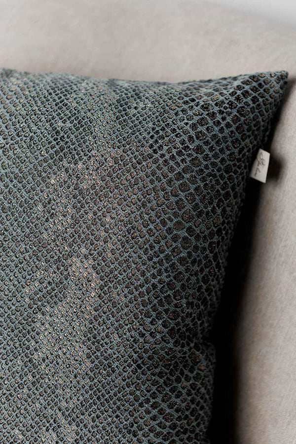 Фото - Подушка декоративна Прованс PYTHON бірюзова 45х45 см (043152)