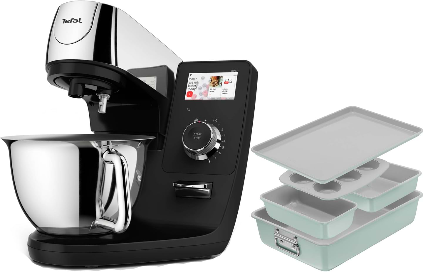 Комплект техники Tefal Кухонная машина и комбайн + Форма для приготовления Tefal QB951837 + J175S504 CERAMIK 5 пр.