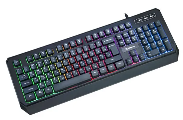 Фото - Клавиатура проводная игровая REAL-EL Comfort 7001 Black USB