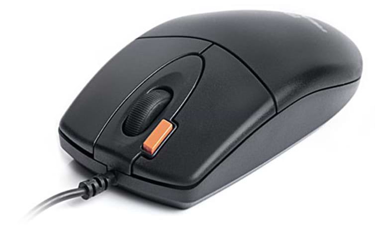 Мышь проводная REAL-EL RM-220 Black USB - Фото 1