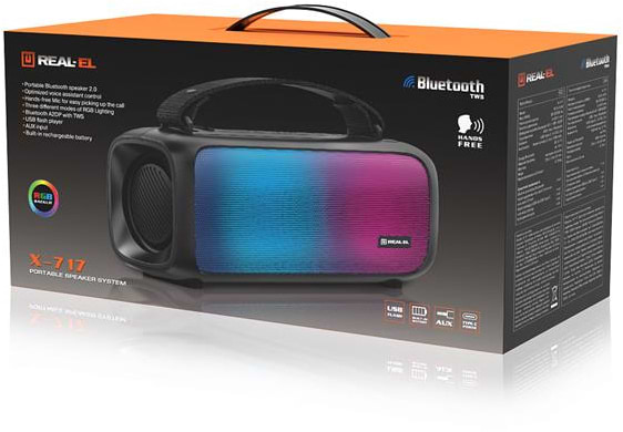 Фото - Портативная акустика REAL-EL X-717 Black