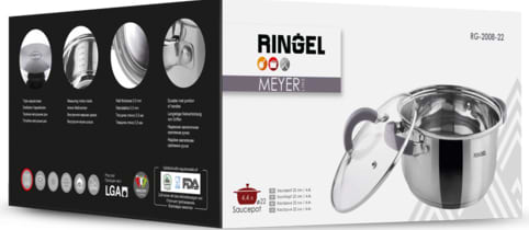 Фото - Кастрюля Ringel Meyer 22 см 4.2 л (RG-2008-22)