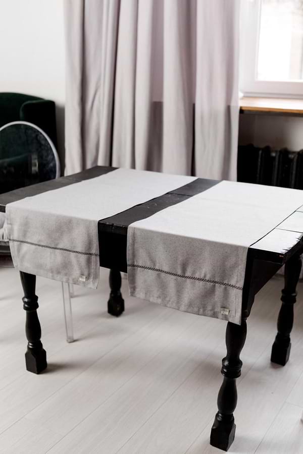 Фото - Скатертина раннер Прованс RINO сірий 40х140 см (037146)