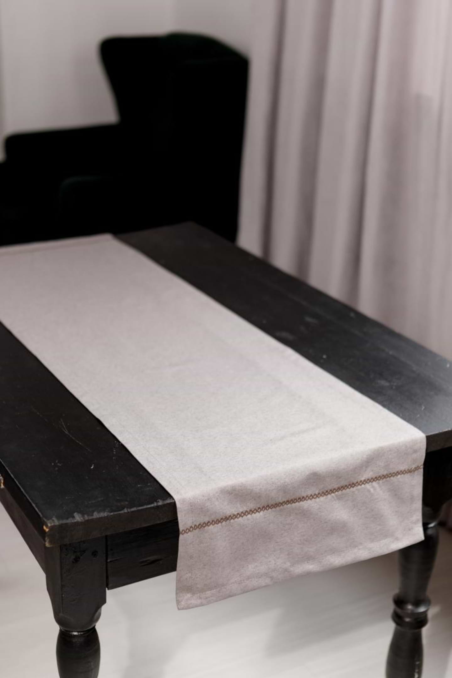 Скатерть раннер Прованс RINO коричневый 40х140 см (038538)