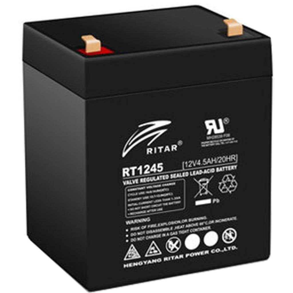 Аккумулятор для ИБП Ritar AGM RT1245B 12V 4.5Ah Black