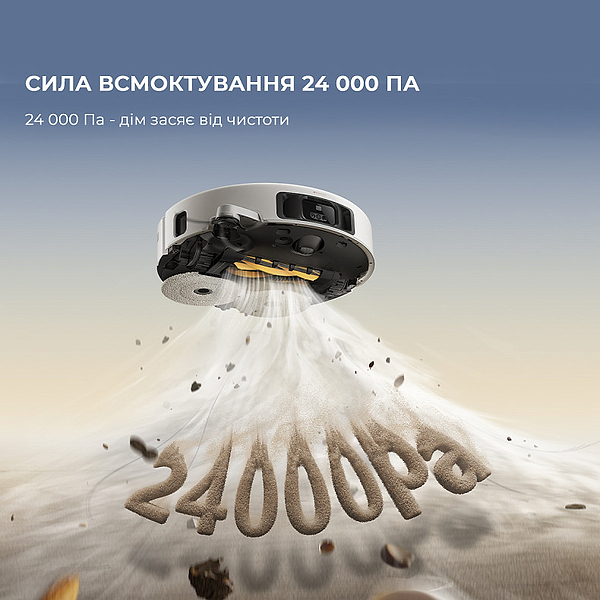 Фото - Робот-пилосос миючий Mova V50 Ultra Complete White EUA